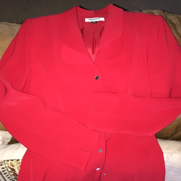Kasper Petite Shirt Dress, Red, Sz 4P, EUC! - Picture 14 of 14